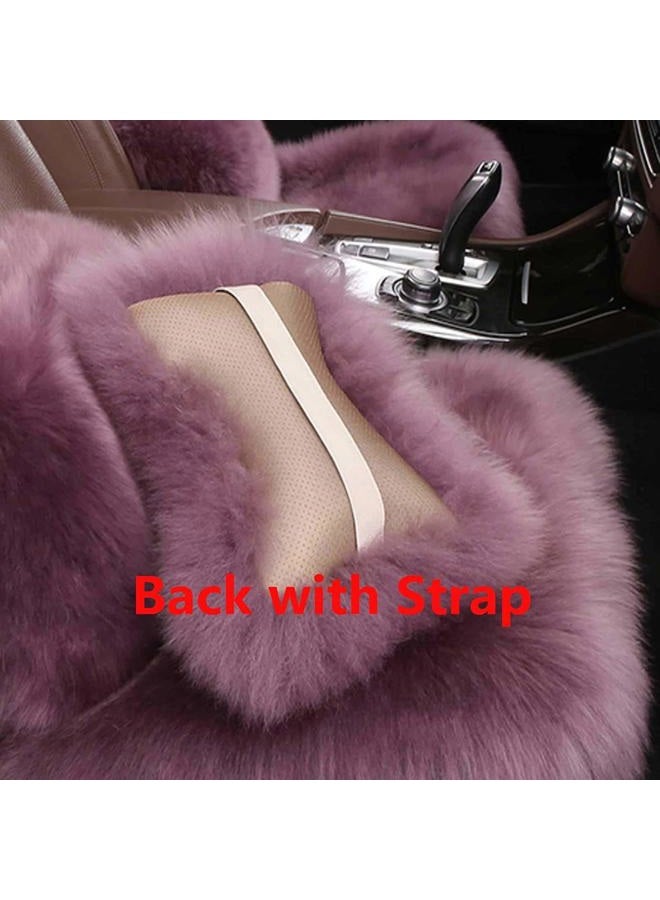 SPANICE Car Headrest Pillow Interior Head Neck Cushion Auto Protector Neck Rest Pillows Car Decor Accessories (Tan) - Image 5