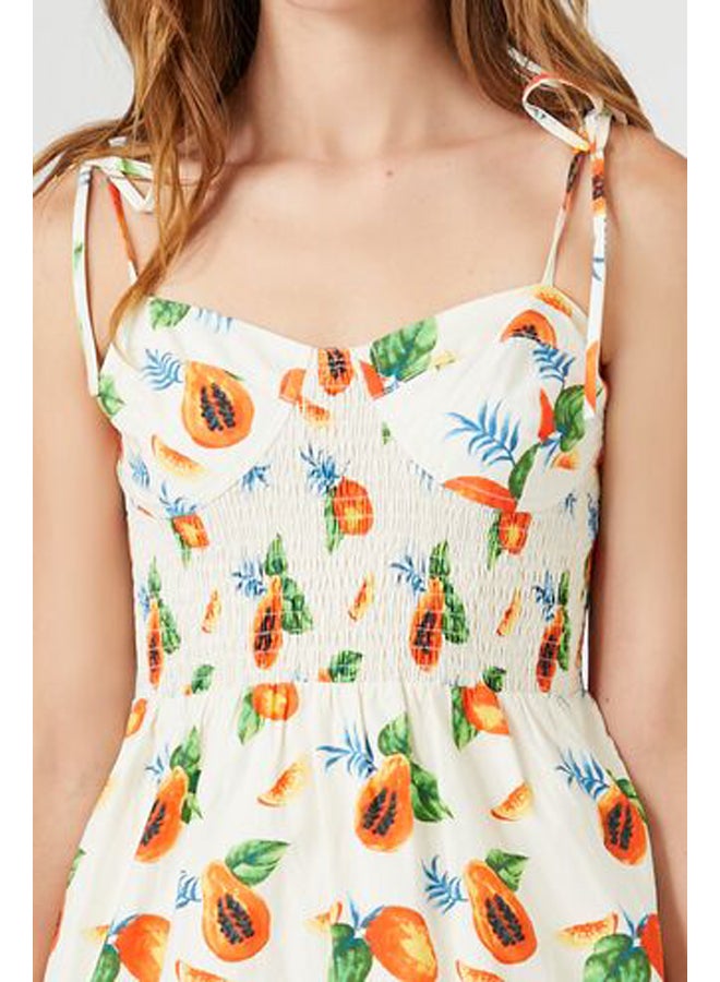 FOREVER 21 Tropical Fruit Print Mini Dress - Image 5