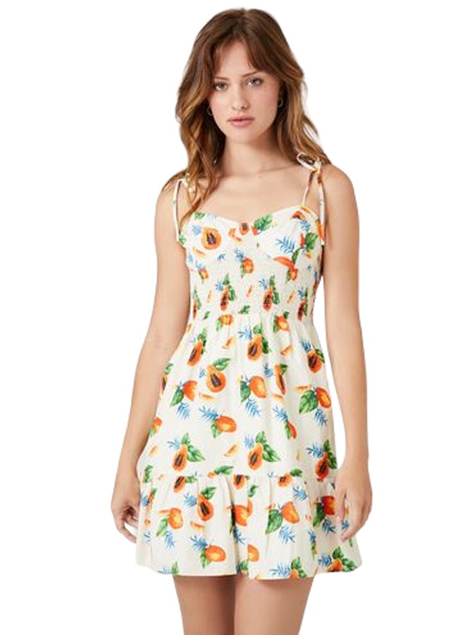 FOREVER 21 Tropical Fruit Print Mini Dress - Image 1