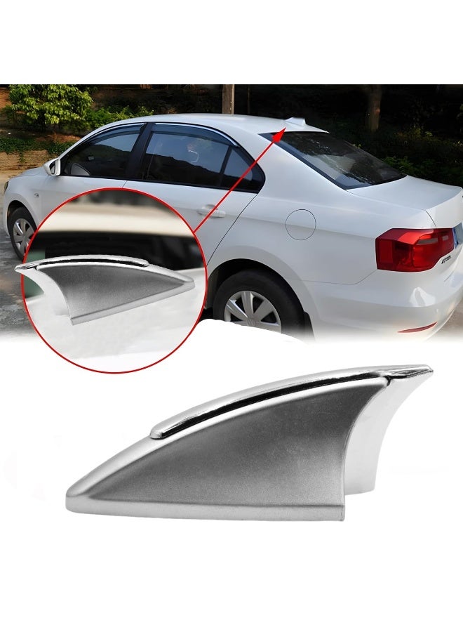 غطاء هوائي زعانف القرش المزخرف باللون الفضي المعدني (HD-5413) - ملحق تصفيف عالمي للتركيب على السقف بتصميم ديناميكي هوائي لترقية الجزء الخارجي من السيارة - Image 3