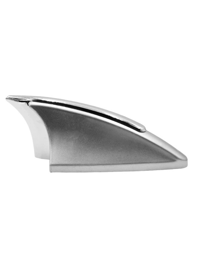 غطاء هوائي زعانف القرش المزخرف باللون الفضي المعدني (HD-5413) - ملحق تصفيف عالمي للتركيب على السقف بتصميم ديناميكي هوائي لترقية الجزء الخارجي من السيارة - Image 4