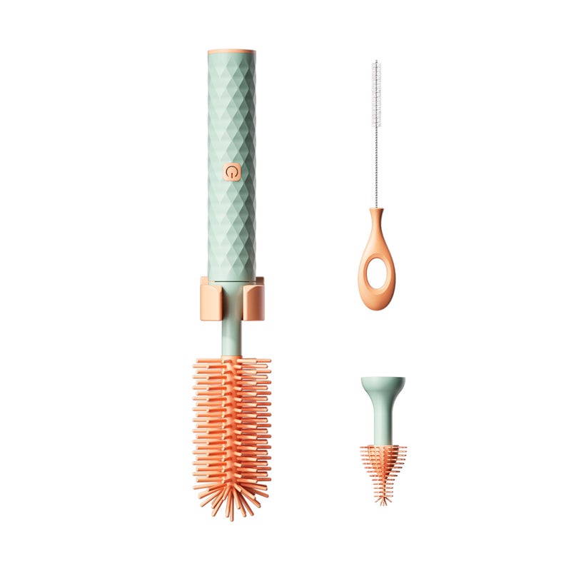 Electric Bottle Cleaning Brush Baby Bottle Nipple Straw Brush Cleaner Water Bottle Cleaning Kit 5Pcs - Image 1