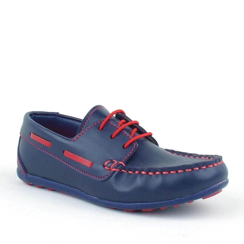 Rakerplus Men's classic casual lace-up shoes in dark blue from Raker Plus for young men - Image 2