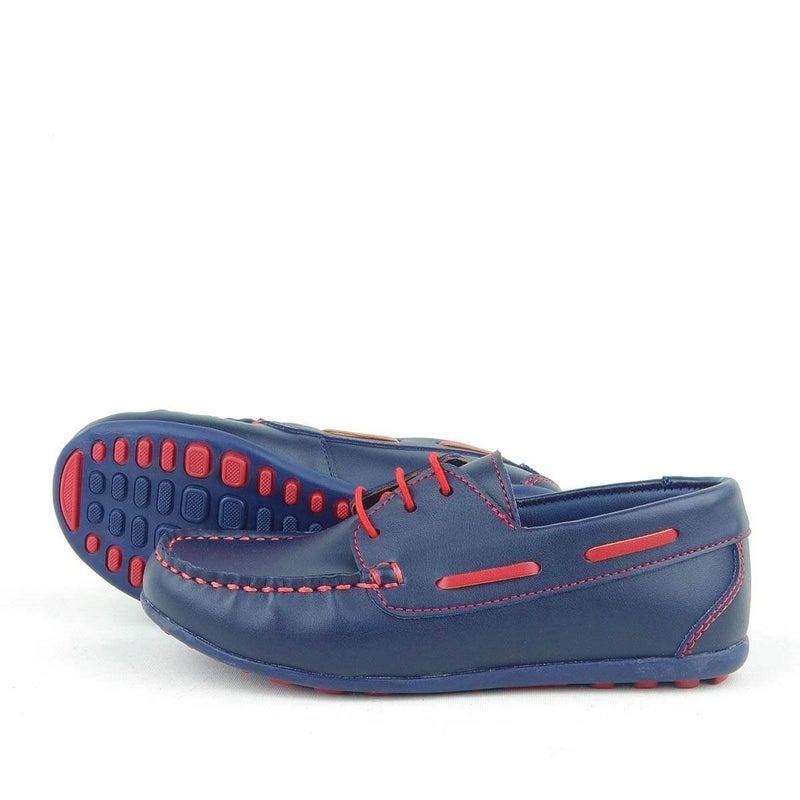 Rakerplus Men's classic casual lace-up shoes in dark blue from Raker Plus for young men - Image 5