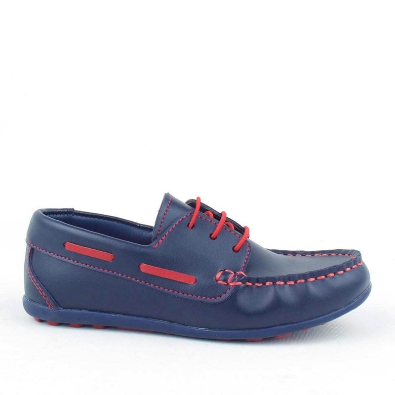 Rakerplus Men's classic casual lace-up shoes in dark blue from Raker Plus for young men - Image 3