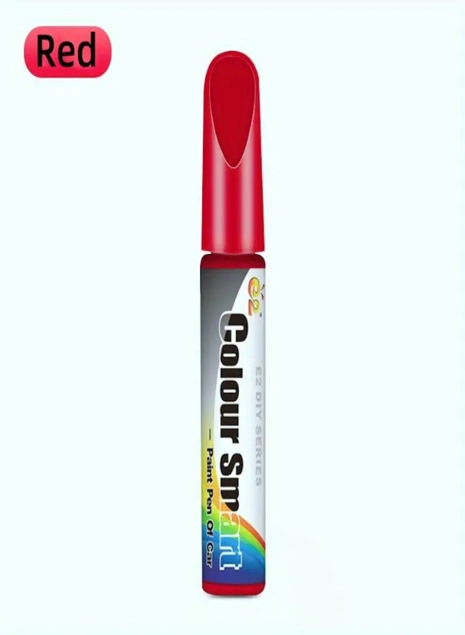 ارواق قلم إصلاح خدوش طلاء السيارات السريع - قلم تصليح 12 مل مصنوع من مادة ABS المتينة لإصلاح شقوق طلاء السيارات والخدوش السطحية، أحمر - Image 1