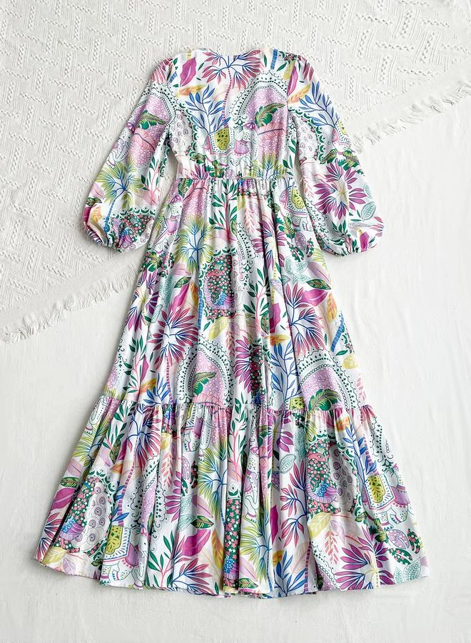 Take Two Take Two Women All Over Print Maxi Dress