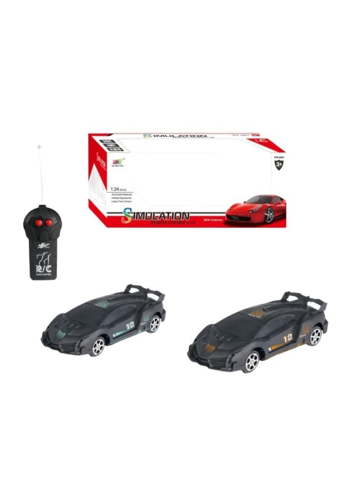 Premium Remote Control Sports Car Toy Set – Black RC Racing Car with Handheld Controller for Kids - Image 2