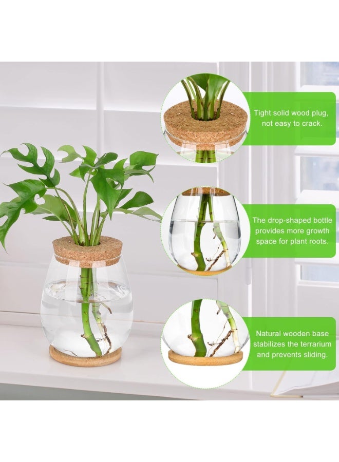 محطات انتشار النباتات 2 جهاز كمبيوتر شخصي ، طاولة سطح المكتب ، مع علبة خشبية وغطاء ، لنشر النباتات المائية مكتب جدول الديكور المنزلي - Image 5