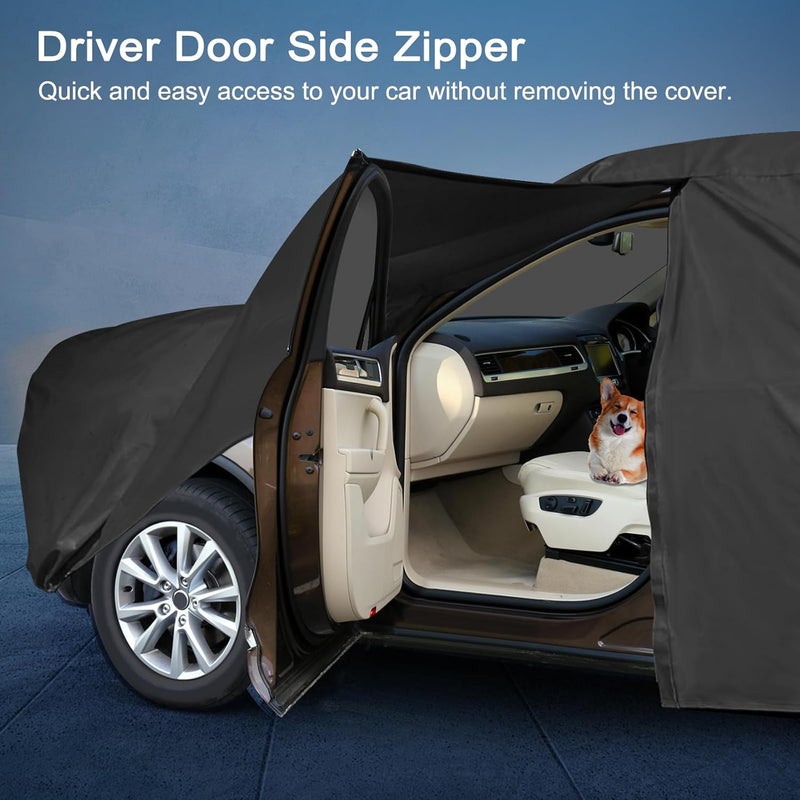 JAOGAUS SUV Car Cover Custom Fit for Kia Telluride 2020-2025 - Waterproof All Weather Protection - Image 2