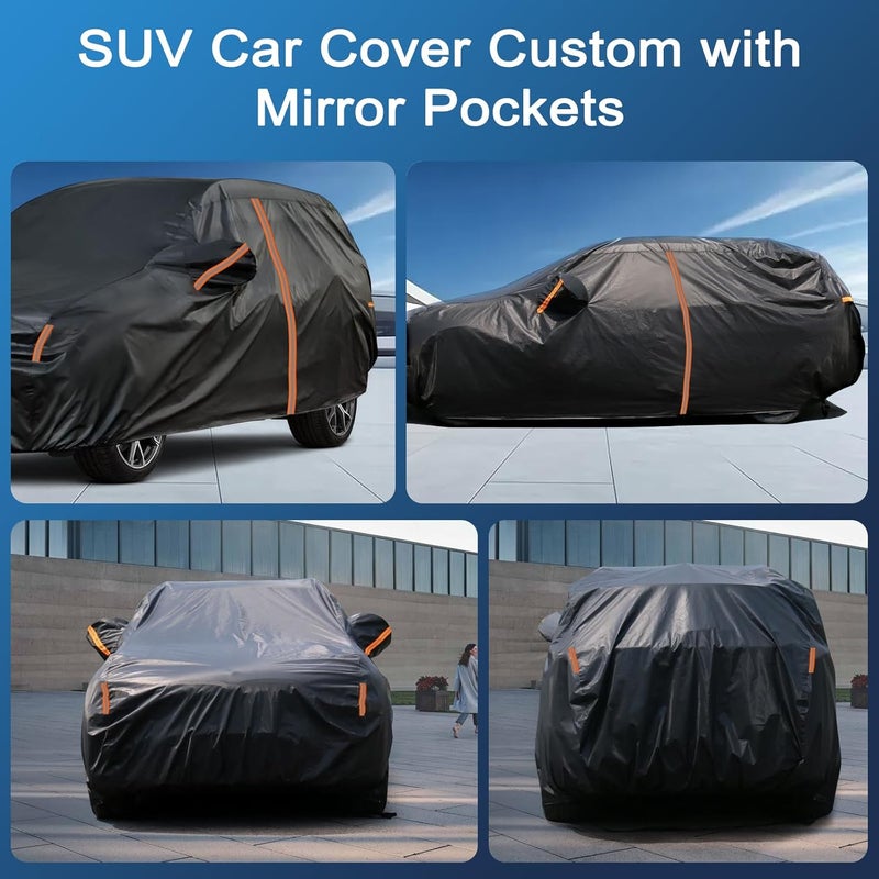 JAOGAUS SUV Car Cover Custom Fit for Kia Telluride 2020-2025 - Waterproof All Weather Protection - Image 3