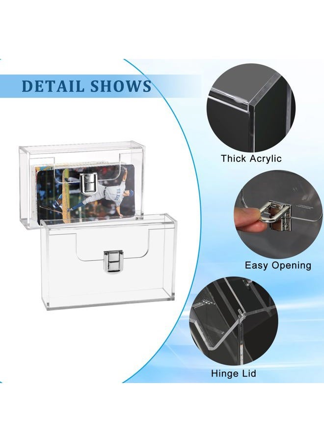 BTsky 2 Pack Clear Acrylic Index Card Box for 3x5 Inch Cards, Rectangular Storage Organizer - Image 4