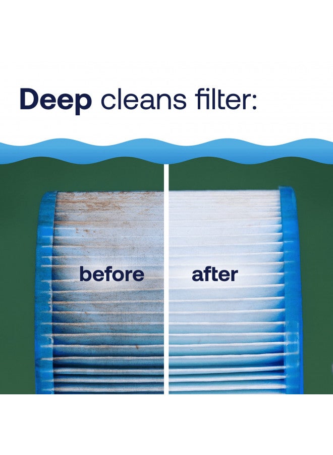 HTH Spa 86123 Filter Cleaner, Spa & Hot Tub Chemical Deep Cleans Filter, Extends Filter Life, 16 oz - Image 2