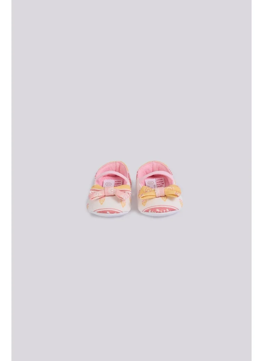Layette Bg Store Baby Girl Patterned Booties