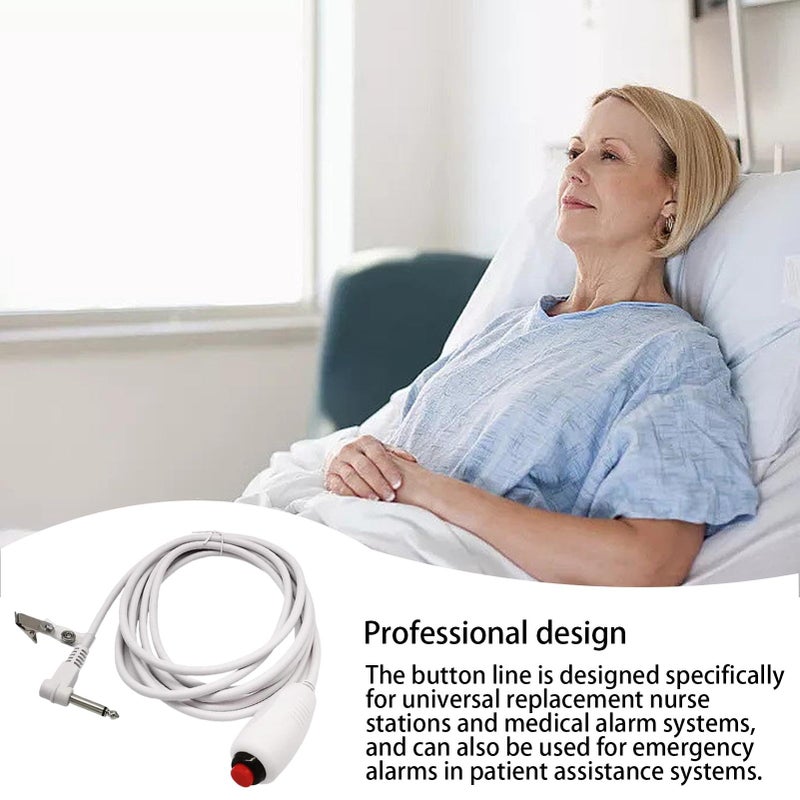 Universal Nurse Call Cord Replacement Cable With 6 35mm Plug And Bed Clip - Image 4