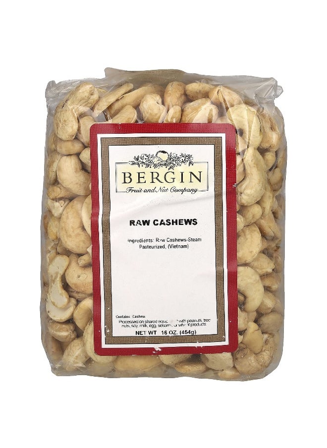 Bergin Fruit and Nut Company Bergin Fruit and Nut Company, Raw Cashews, 16 oz (454 g)  - Image 1