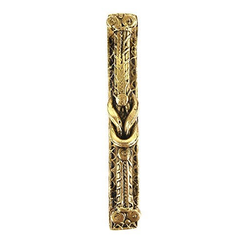 Indian-Shelf 1 Pack Classical Brass Cabinet Handles Unique Door Handle Interior Vintage Gold Decorative Drawer Pulls - Image 2