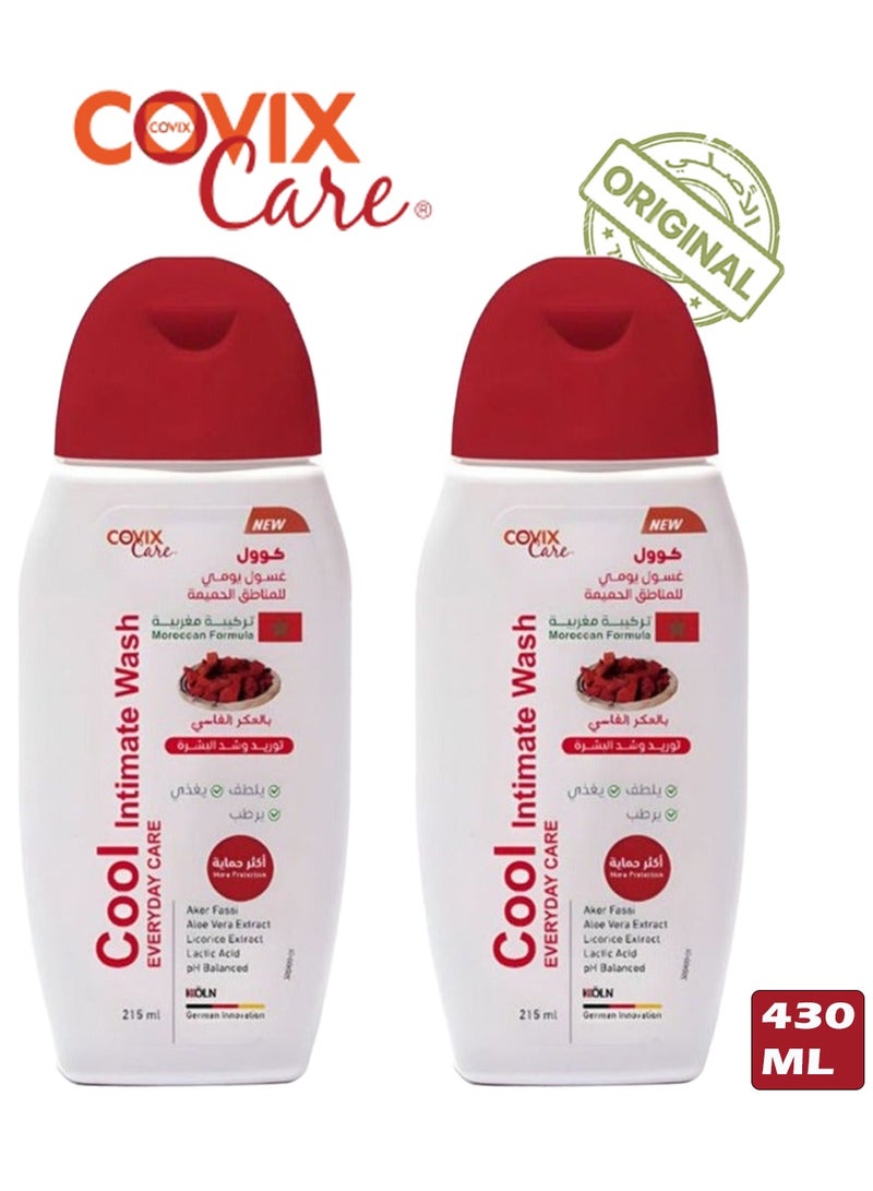 كوفيكس كير قطعتين من غسول العناية اليومية للمناطق الحميمية بالعكر الفاسي 215*2 مل - Image 1