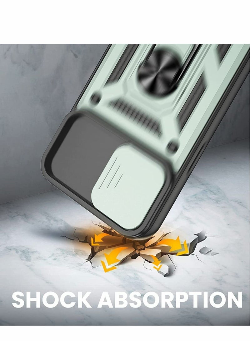 كابتن تيك Built-in 360° Rotate Ring Stand Magnetic Cover Case for iPhone Pro 13 Pro Max - Image 3