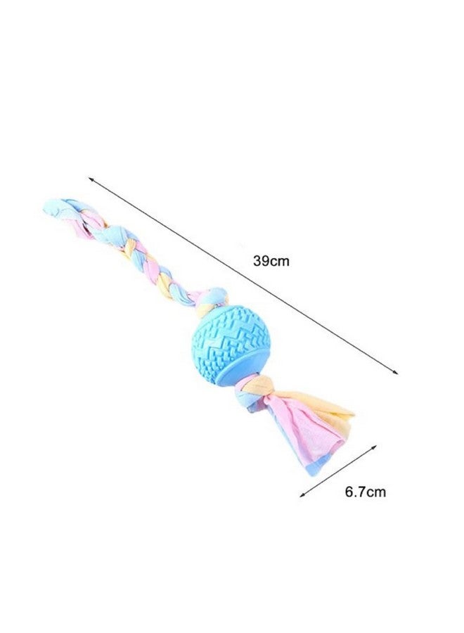 إيميلي بيتس ألعاب كرة مضغ التسنين للجراء مع عقدة حبل، ألعاب مضغ الكلاب للجراء، لعبة كرة على حبل للكلاب، ألعاب مضغ مطاطية لطيفة للجراء مع حبل قطني (أصفر) - Image 3