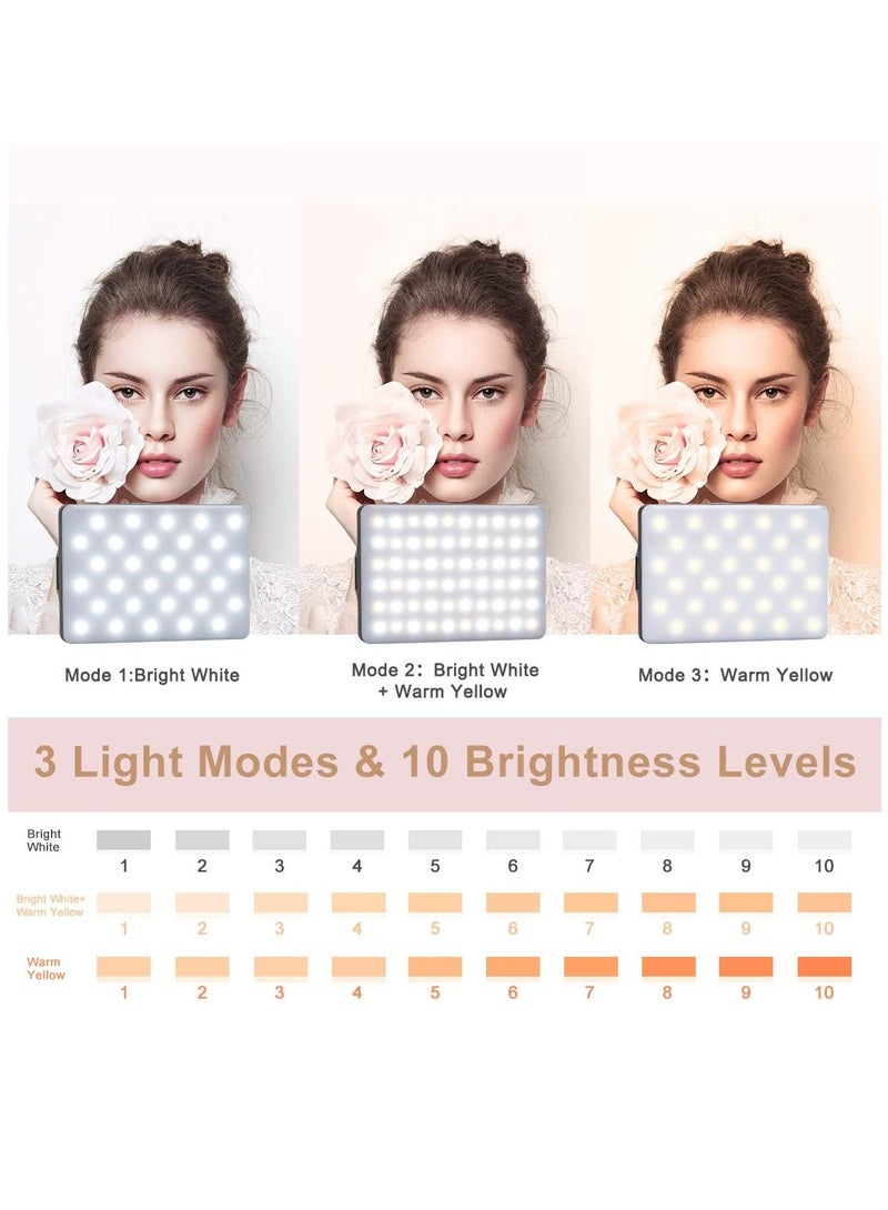 LED Rechargeable Clip Fill Video Light with Clip, Adjusted 3 Light Modes for Phone, iPhone, Android, iPad, Laptop, for Makeup, TikTok, Selfie, Vlog, Video Conference and more - Image 5