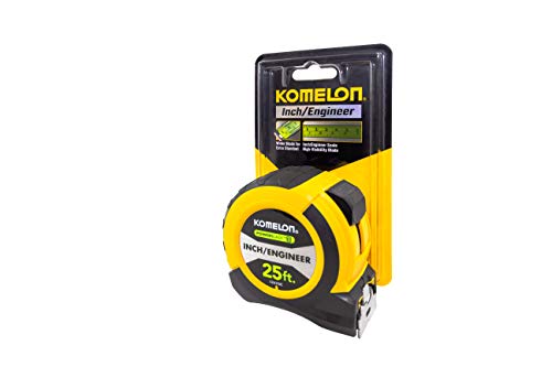 Komelon 52425IE; 25' x 1.06" Powerblade II" Engineer Tape Measure; Yellow/Black - Image 2