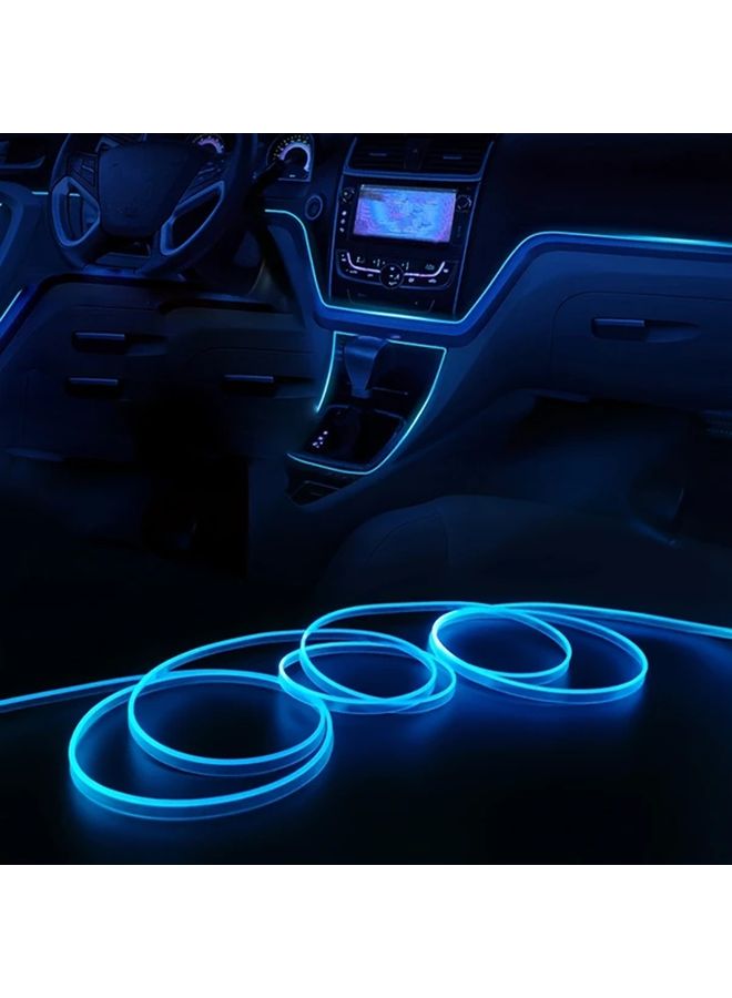 4M سيارة USB ضوء الشريط المحيطي LED ألوان متعددة الديكور الداخلي 157 4 بوصة - Image 5