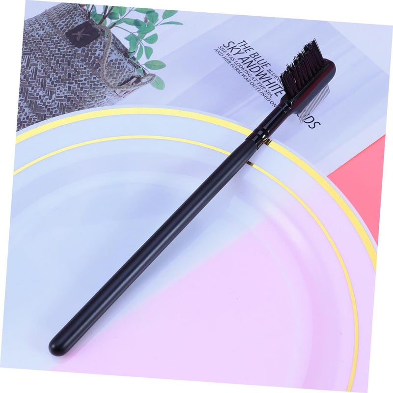 Stainless Steel Dual Head Eyebrow Eyelash Brush For Precise Makeup Grooming Easy To Clean - Image 5