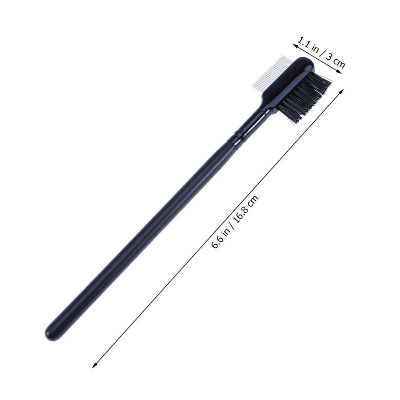 Stainless Steel Dual Head Eyebrow Eyelash Brush For Precise Makeup Grooming Easy To Clean - Image 3
