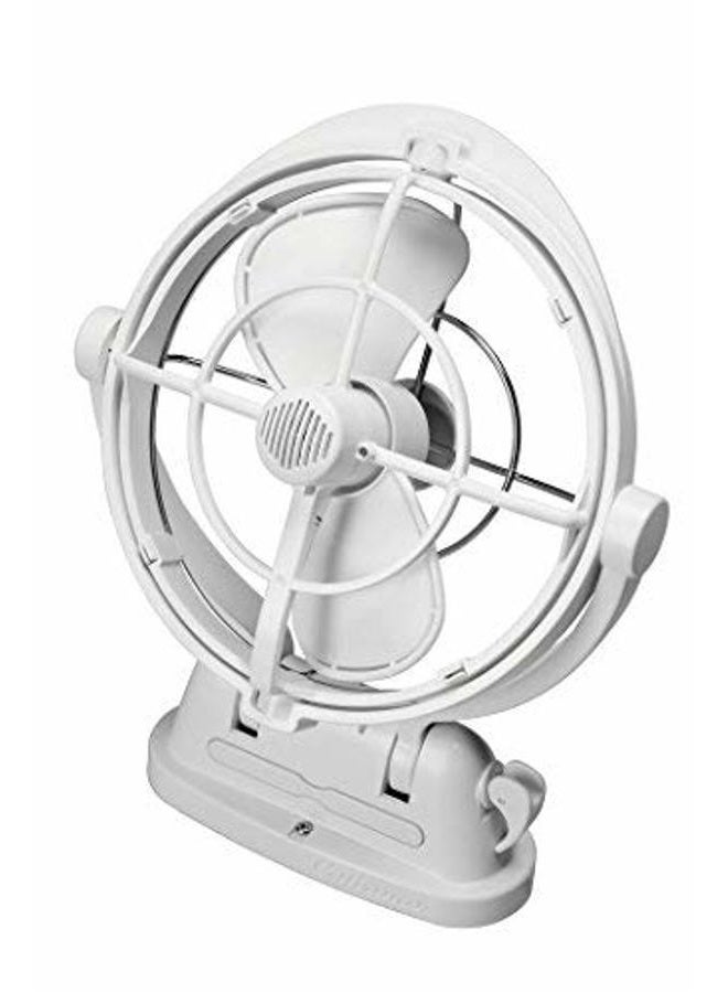 SEEKR Caframo SEEKR by , Sirocco II Fan, Omni-Directional Gimbal Fan for Boats and RVs, Made in Canada, Auto-Sensing DC, 12V/24V, White - Image 4