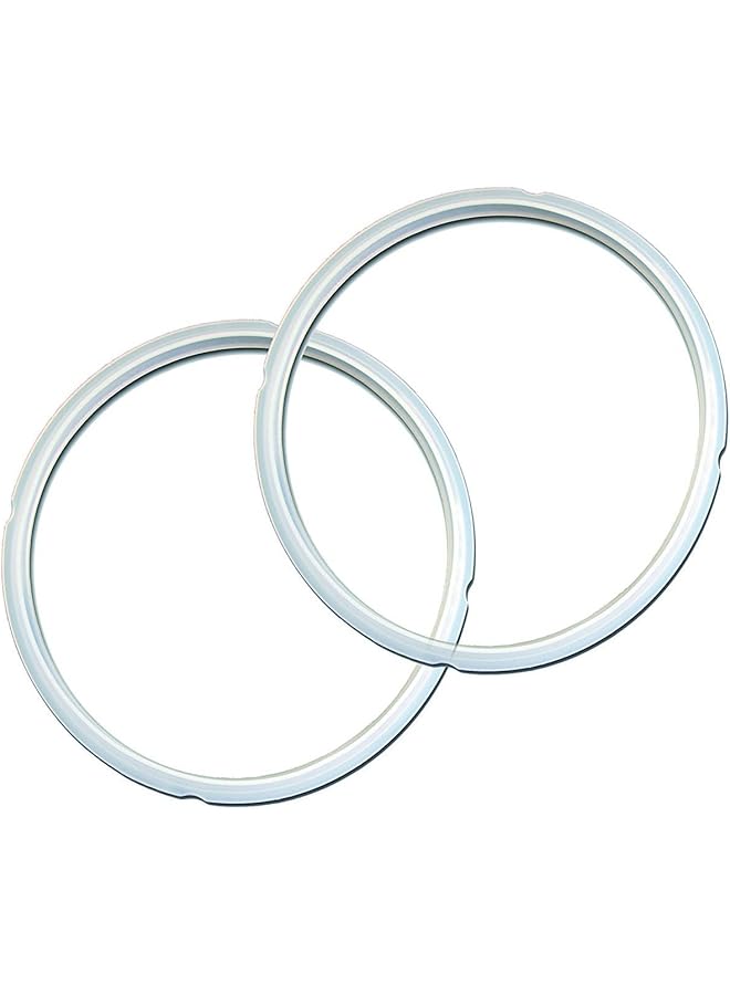 Instant Pot 2 Pack Sealing Ring 5 & 6 Qt, Inner Pot Seal Ring, Electric Pressure Cooker Accessories, Non Toxic, Bpa Free, Replacement Parts, Clear - Image 1