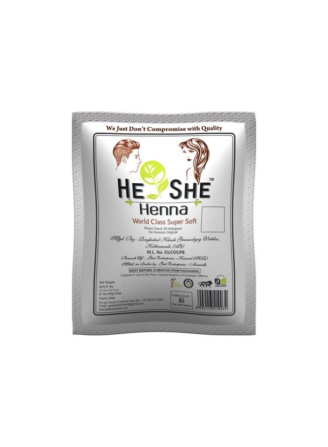 Matto He She Henna White Pouch Hair Colour 40 Gm (Natural Black) 4 Pcs Set - Image 2