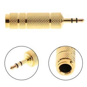 LipiWorld® 3.5mm Stereo Male to 6.3mm Stereo Female Adapter Converter Plug Jack -Gold (3 PCS) - Image 5
