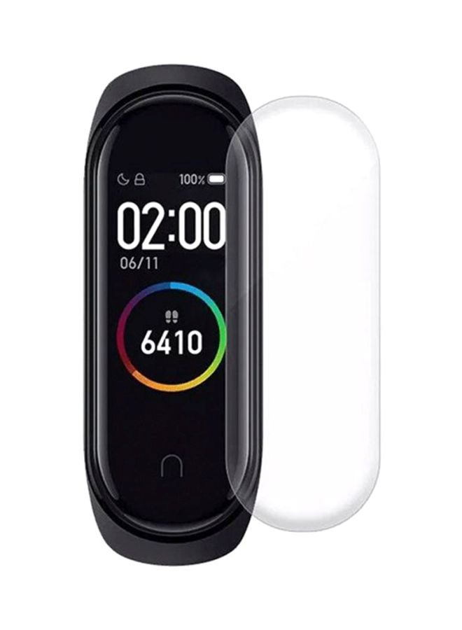 3-Piece Screen Protector For MI Band 4 Clear