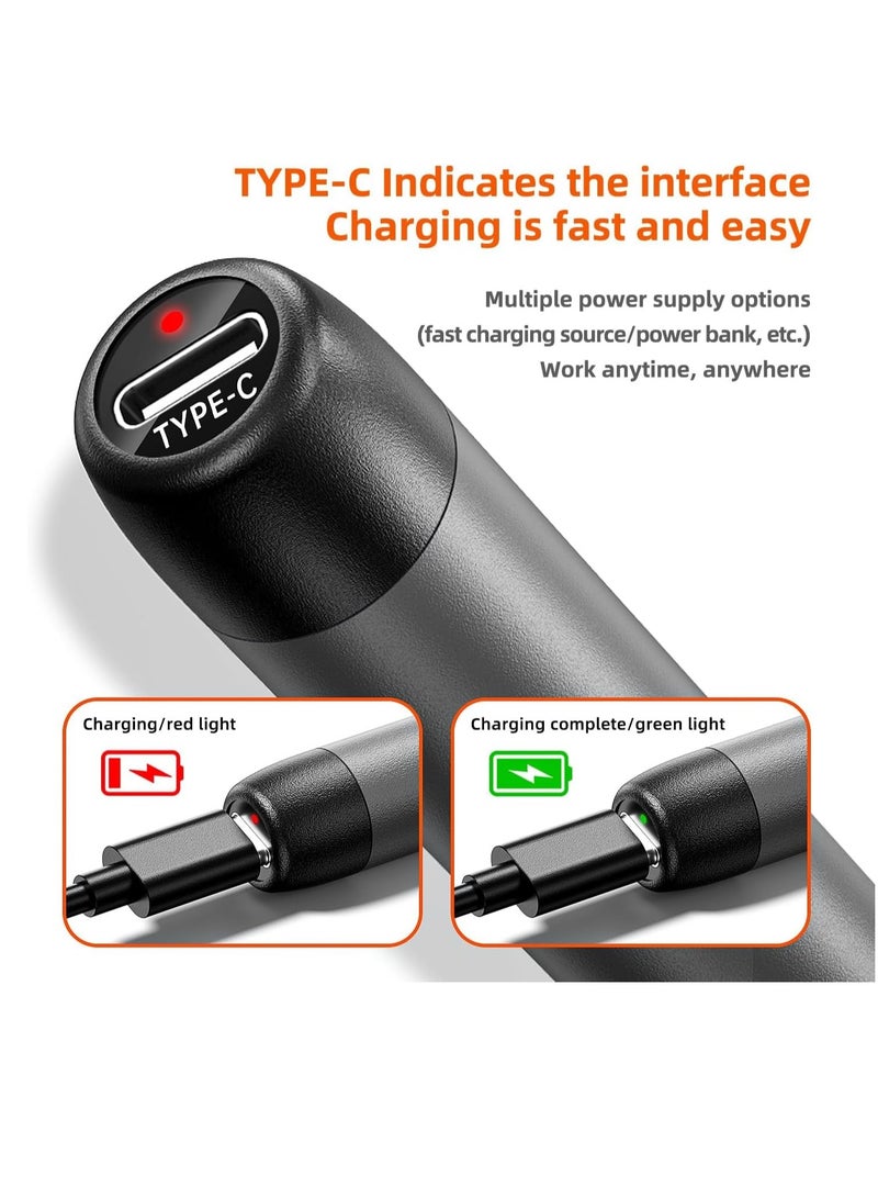 SOLARAE مكواة لحام لاسلكية قابلة للشحن عبر USB محمولة مع 3 سرعات لضبط درجة الحرارة ومكان لحفظ مكواة اللحام - Image 4