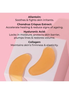 MCoBeauty MCoBeauty Age Resist Active Gold Hydrogel Night Repair Eye Patches, Brightening & De-Puffing, with Collagen and Hyaluronic Acid, Vegan, Cruelty Free Cosmetics  - Image 4