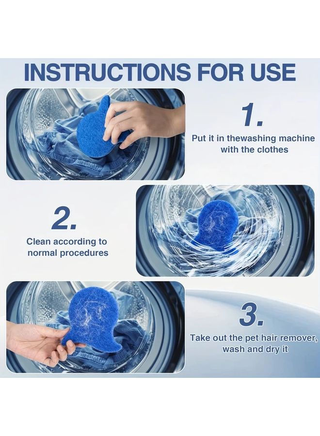 1pc Pet Hair Removal Tool For Laundry Reusable Dog Hair Remover For Washing Machine - Image 5