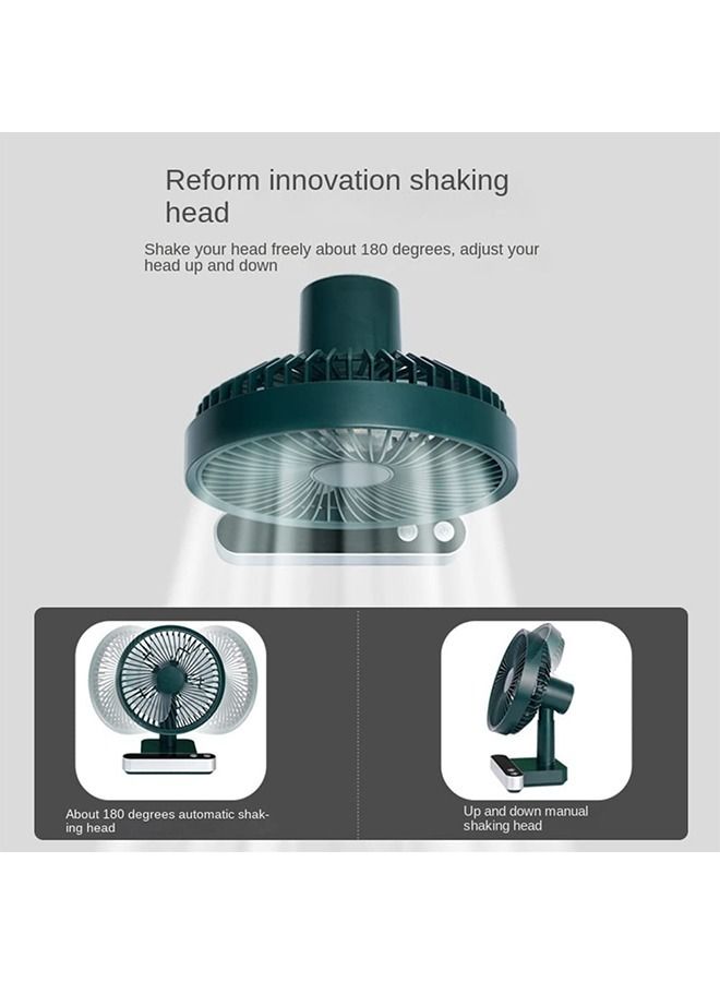 Y&D Portable Desk Fan, USB Rechargeable Battery Operated Fan with Four Speeds 24h battery life,LED Display Lower Noise,4000Mah for Home, Office, Dormitory,Desktop Table Fans  - Image 5