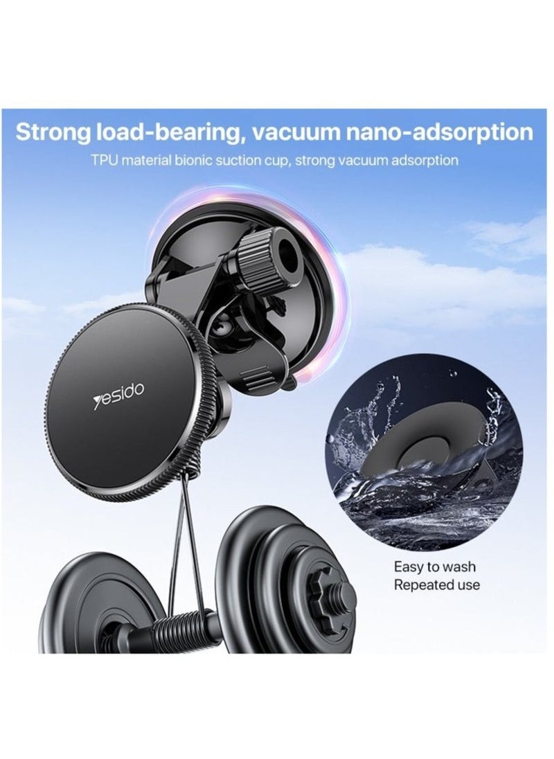 Yesido C177 Mini Suction Cup Type Magsafe Magnetic Car Holder - Image 5