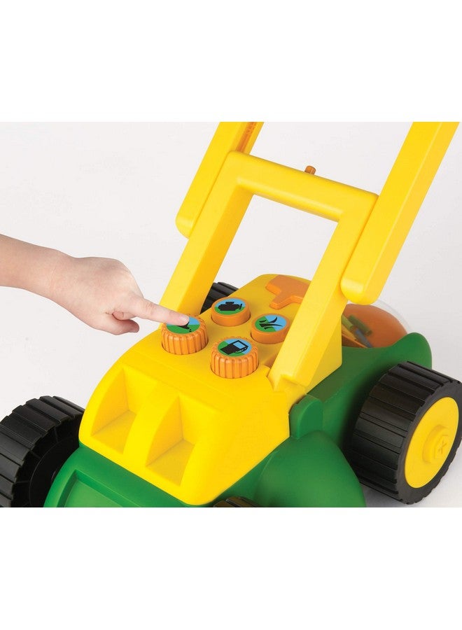 John Deere Electronic Toy Lawn Mower - Lawn Mower Toy with Interactive Sounds and Buttons - Toddler Outdoor Toys - Summer Toys - Ages 2 Years and Up,Green - Image 2