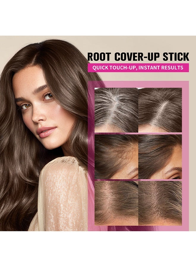 lakerain Root Cover - Up Stick, Instant Grey Hair Coverage Touch Up, Root Touch Up Hair Color, Natural Concealer for Hairline, Roots & Sides for Women & Men, 48H Makeup Lasting #1 BLACK - Image 4