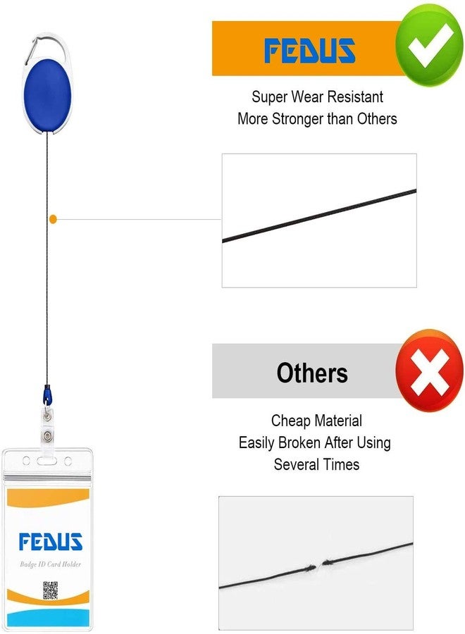FEDUS I.D. Card Retractable Holder Badge Yo Yo Clip + Card Holder Pack 1 - Image 3