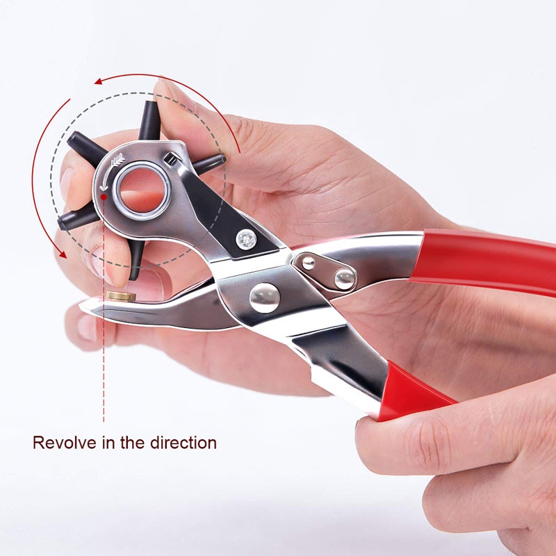NEU MASTER Hole Punch, NEU MASTER Heavy Duty Leather Hole Puncher for Belts, Watch Bands, Straps, Dog Collars, Saddles, Shoes, Fabric, DIY Home or Craft Projects - Image 2