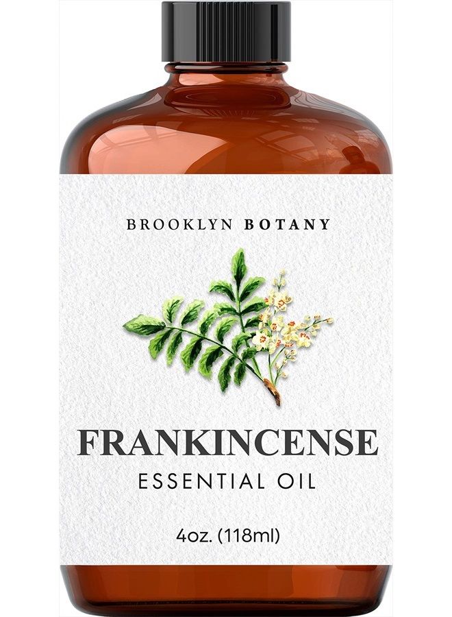 Brooklyn Botany Frankincense Essential Oil – 100% Pure and Natural – Therapeutic Grade Essential Oil with Dropper - Frankincense Oil for Aromatherapy and Diffuser - 4 Fl. OZ - Image 2