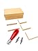 Essdee Block Printing Stamp Making Kit Includes 2 Lino Cutters Lino Handle 5 Wood Mounted Blocks Ink Pad and Leaflet Including Stamp Design Used in Art Craft and Carving Stamps Made from UK - Image 4