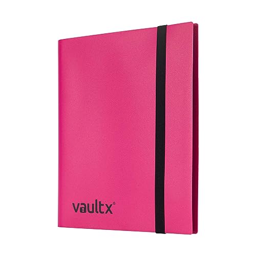 Vault X 9 Pocket Trading Card Strap Binder, 360 cards, Standard, 20 Side-Loading Pages, Folder for Collectible Card Games, Sports, TCG (Pink) - Image 3