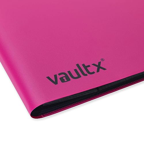 Vault X 9 Pocket Trading Card Strap Binder, 360 cards, Standard, 20 Side-Loading Pages, Folder for Collectible Card Games, Sports, TCG (Pink) - Image 4