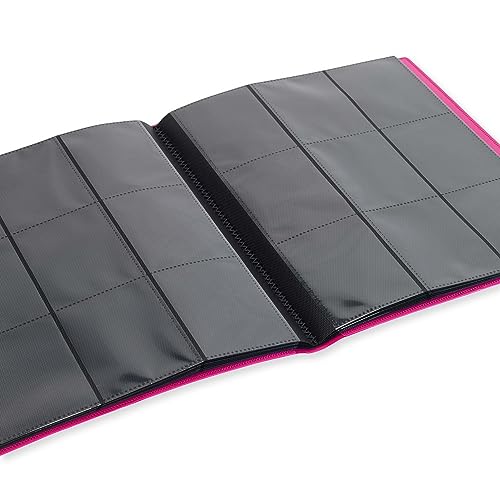 Vault X 9 Pocket Trading Card Strap Binder, 360 cards, Standard, 20 Side-Loading Pages, Folder for Collectible Card Games, Sports, TCG (Pink) - Image 5