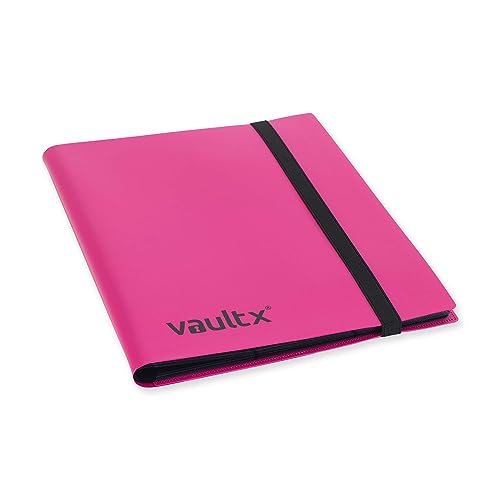 Vault X 9 Pocket Trading Card Strap Binder, 360 cards, Standard, 20 Side-Loading Pages, Folder for Collectible Card Games, Sports, TCG (Pink) - Image 2
