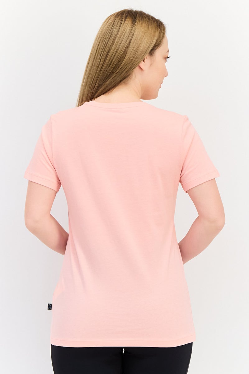 PUMA تي شيرت تدريب قصير الأكمام للنساء، وردي - Image 3